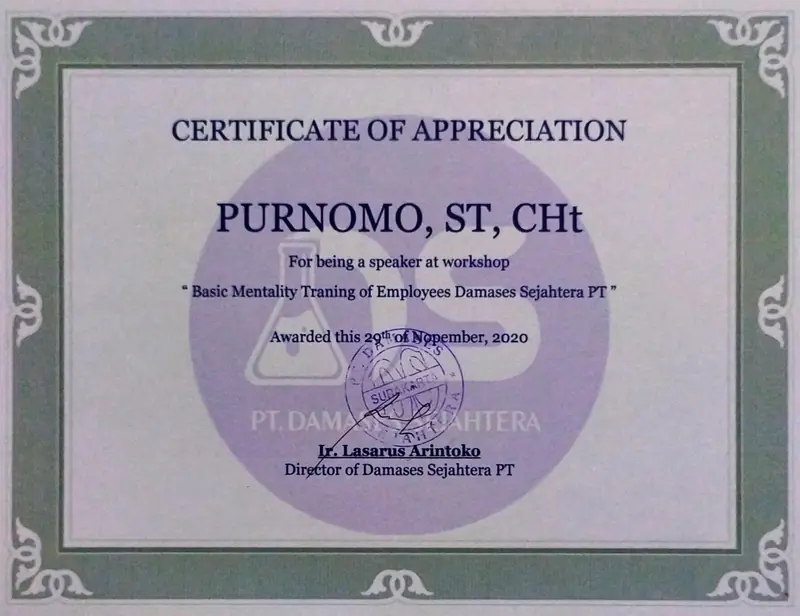 Basic Mentality Training of Employees - PT Damases Sejahtera